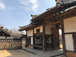 Obraz premium Korean traditional architectural scenery photos