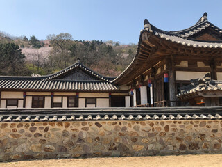 Fototapeta premium Korean traditional architectural scenery photos
