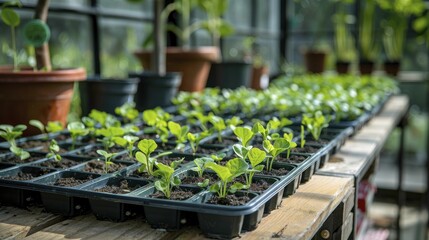 Nurturing the potential of young plants through greenhouses and seedling trays is essential for spring growth.