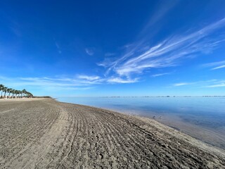Bay of Los Narejos and Los Alcazares in Spain