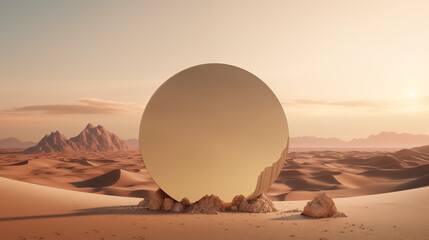 Desert Valley Sunset
