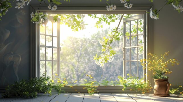 Experience the invigorating renewal of spring through open windows and the fresh breeze of spring cleaning.