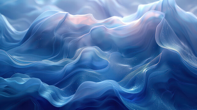 Waves in Blue and White