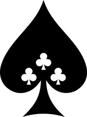 Fototapeta premium Spade, simple silhouette