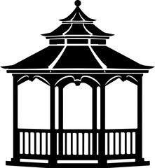 Gazebo, simple silhouette
