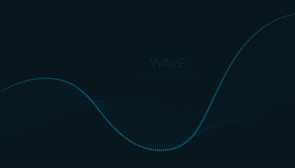 Abstract vector background with blue wavy lines. Blue wave background. Blue lines vector illustration. Curved wave. Abstract wave element for design.
