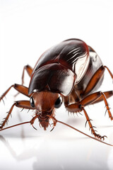 Cockroach, Cockroaches Close Up on White Background