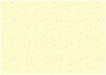 三角と点のシームレスな背景（黄色）