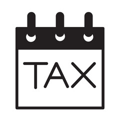 tax day calendar icon - 780642581
