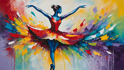 background with ballerina dancing.