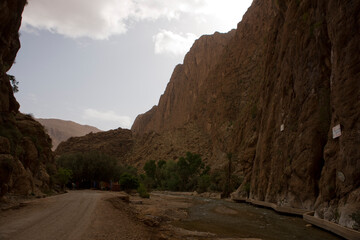 Morocco landscape on a sunny spring day