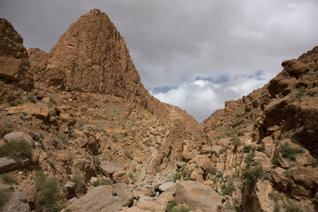 Morocco landscape on a sunny spring day