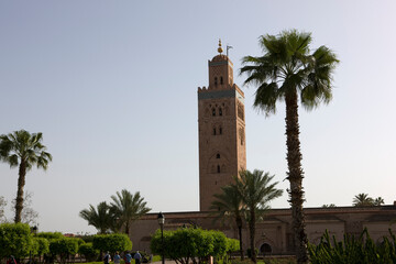 Fototapeta na wymiar Morocco Marrakech city view on a sunny spring day