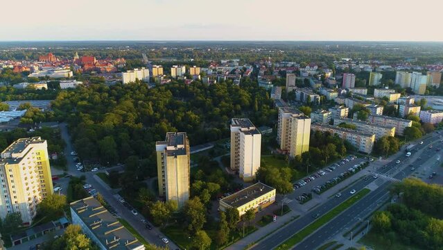 Estate Beautiful Landscape Torun Krajobraz Aerial View Poland