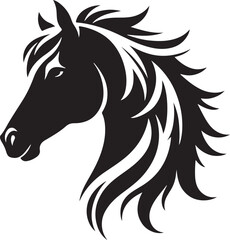 Horse head vector illustration