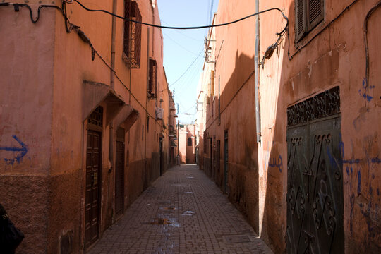 Morocco Marrakech city view on a sunny spring day