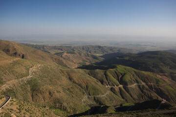 Morocco landscape on a sunny spring day