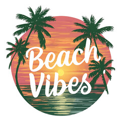 Obraz premium Beach Vibes t-shirt Design. t-shirt design for print.