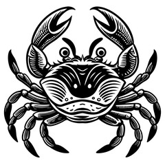crab-head vector design 