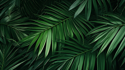 Palm tree leaves background, photo shot