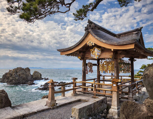 Oarai Isosaki Shinto shrine near the coast, Ibaraki Prefecture, Japan