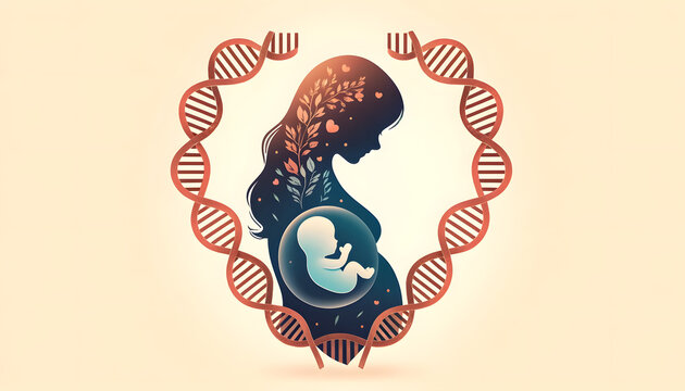 The connection between mother and fetus through DNA.