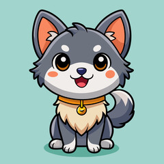 cute-dog--kawaii-style--chibi