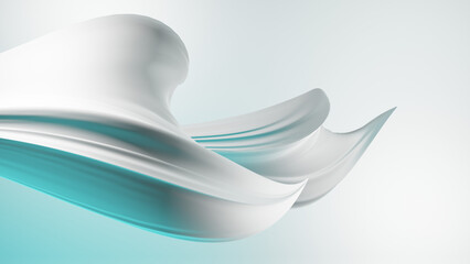 abstract 3D blue wave background