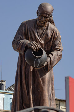 Divine Serenity: A Portrait of Sai Baba from Shirdi