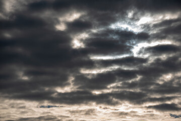 background pattern of stormy sky with clouds