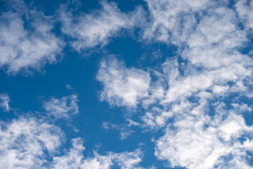 pattern blue day sky with white clouds