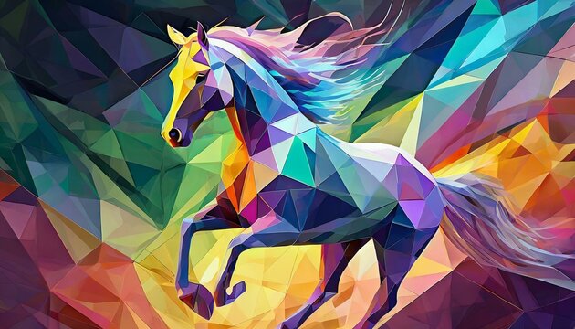 abstract horse illustration