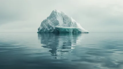 Fotobehang Iceberg - Hidden Danger And Global Warming Concept © Adrionova