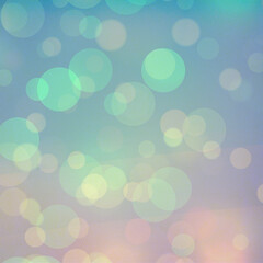 Blue bokeh background banner for Party, greetings, poster, ad, events, and various design works