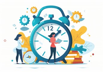 Offer insights into effective time management techniques, prioritization methods, and productivity hacks to help individuals optimize their daily schedules and achieve their goals - obrazy, fototapety, plakaty