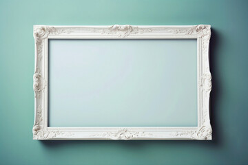 Picture the beauty of an empty frame on a soft color wall, a perfect space for your creative ideas...