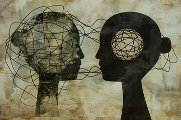 Conceptual Art of Connected Minds and Complex Thoughts