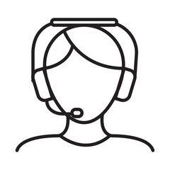 customer support operator icon