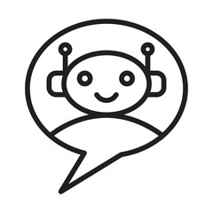 chatbot service center icon