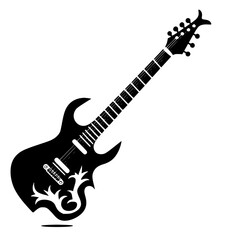 Fototapeta premium guitar, electric, music, instrument, rock, isolated, musical, string, bass, white, black, sound, vector, equipment, jazz, strings, play, musician, wood, concert, red, metal, band, acoustic, electric g
