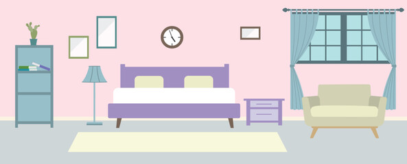 Bedroom flat modern design