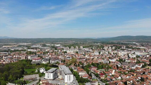 Aerial view of Krusevac - Serbia