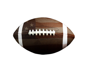 Transparent background American flag football 