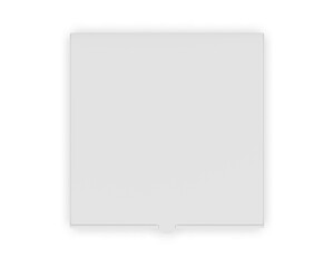 Blank pizza box template 3d illustration.