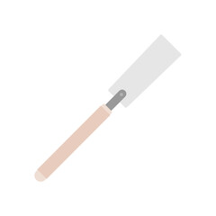 ryoba japanese hand saw. Vector Hacksaw Isolated Illustration. Handsaw Carpenter Tool, Wood Cutting Equipment