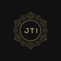 JTI  logo design template vector. JTI Business abstract connection vector logo. JTI icon circle logotype.
