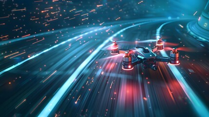 Secure digital ID for access to private drone racing circuits