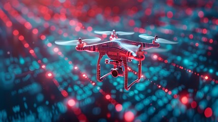 Verifying academic credentials in drone racing technology through blockchain - obrazy, fototapety, plakaty