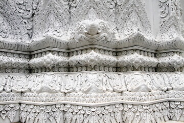 Thai style moulding design in the temple