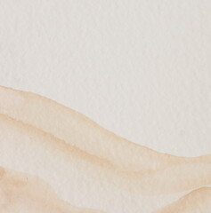 Watercolor texture. Abstract light beige minimalistic painting background. Template. Copy space